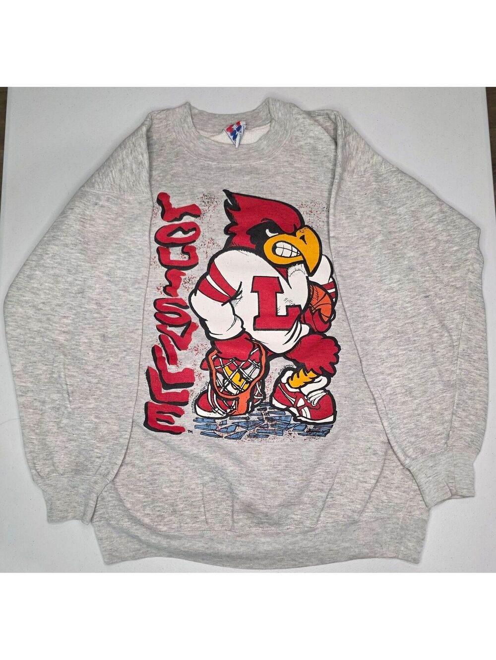 90s University of Louisville Cardinals Basketball Crewneck